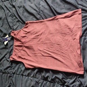 Pink and grey tank top Size L